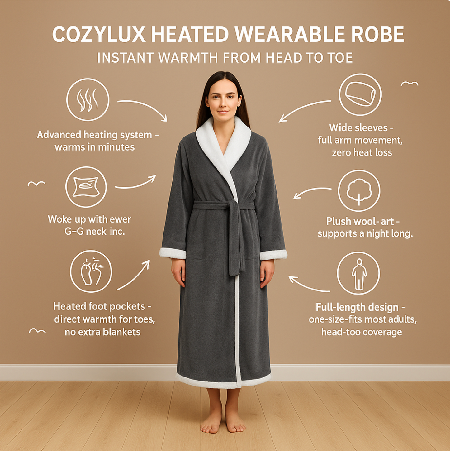 CozyLuxe™ Heated Robe